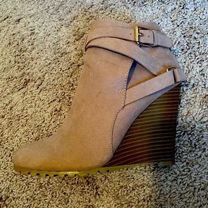 Brand new blush colored booties! Size 9